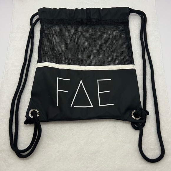 Handbags - Gamma Delta Epsilon Drawstring Backpack Women OS Black Good Greek Life Mesh‎ Bag